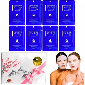 MITOMO® Syn Ake Gift Set - 8 Stuks - Giftset Vrouw - Gezichtsmasker - Sheet Mask - Skin Care - Verjaardag Cadeau Vrouw - Gezichtsmaskers Verzorging