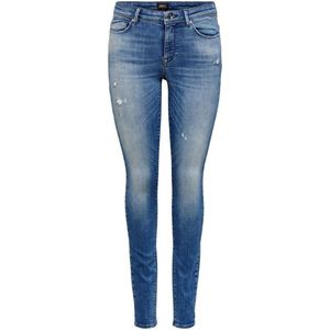 Only Jeans Onlshape Life Reg Skinny Dnm Rea540 Noos 15237326 Medium Blue Denim Dames Maat - W26 X L34