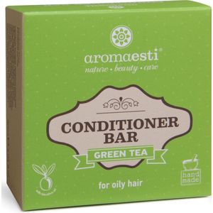 Aromaesti Conditioner Bar Green Tea - Groene thee -vet haar - zero waste - solid shampoo - vegan - biologisch - diervriendelijk - 60 gram