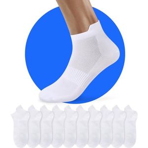 Katoenen Herensokken 10 Paar Korte Sport Sokken 43-46 Ademend Onzichtbaar