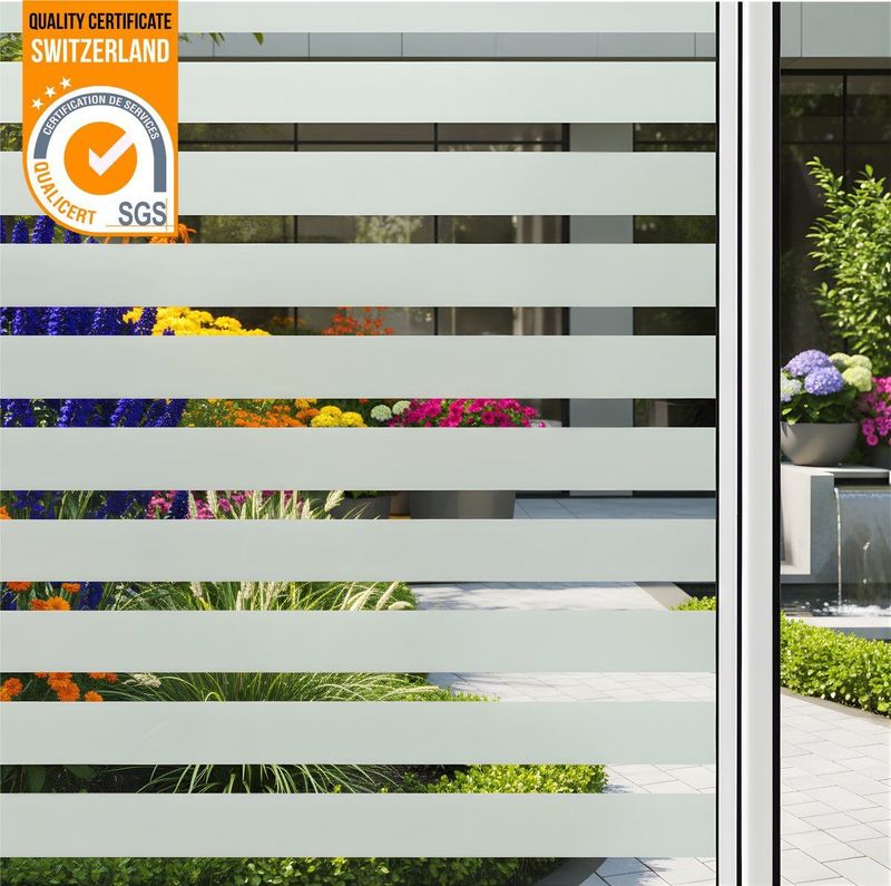 Homewell Raamfolie HR++ 45x300cm - Zonwerend & Isolerend - Statisch - Strepen