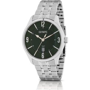 Olympic OL72HSS395 JURGEN Horloge - Staal - Staal - Groen