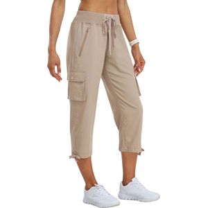 Vrouwen 3/4 Lange Cargo Broek - Ademend en Lichtgewicht, Perfect voor Outdoor Activiteiten