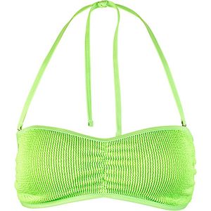 BECO crinkle bikini topje - B-cup - neon groen - maat 42
