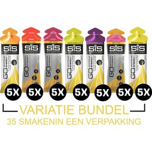 Science in Sport - SiS Go Isotonic Energiegel - 35x60 ml - Variatie pack bundel - Running gel met 22g koolhydraten