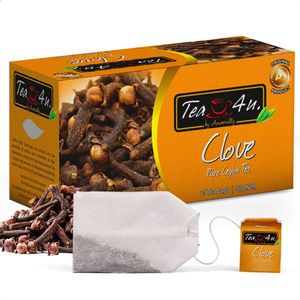 TEA4USA - Kruidige Zwarte Thee met Kruidnagel – Premium Ceylon Thee – 25 Theezakjes