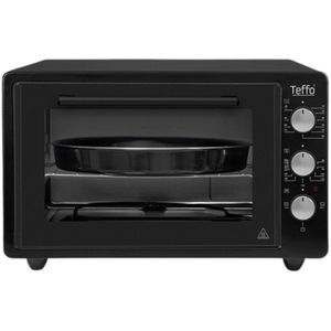 Teffo - bakoven - dubbel glas - vrijstaande oven - 42L - met timer - zwart