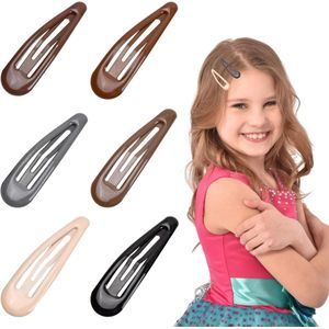 30 Stuks Meisjes Haarclips - Leuke Haarclips - Metalen Snap Haarclips - Bruin voor Verjaardagsfeestje - Cadeau - Geen Ondergoed - Schattige Clips voor Baby's Meisjes Vrouwen - 4 Kleuren