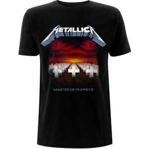 Metallica Heren Tshirt -M- Master Of Puppets Tracks Zwart