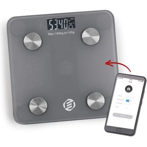 Equivera Personenweegschaal Beste Koop - Digitale Weegschaal - Lichaamsanalyse