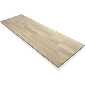 Eiken plank vingerlas 150 x 25 cm 18 mm - Timmerpaneel - Meubelplaat - Kastplank - Meubelpaneel - Losse plank