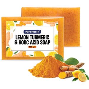 Paremmin - Lemon Turmeric & Kojic Acid Soap - Kurkuma Zeep - 100% - Pigmentvlekken Verwijderen