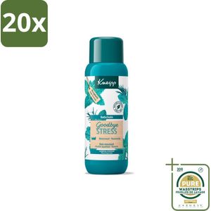 20 x Kneipp - Badschuim - Goodbye Stress - Watermunt & Rozemarijn - 400 ml - Grootverpakking - Kneipp Badschuim - Stressvermindering - Watermunt - Rozemarijn - Badschuim