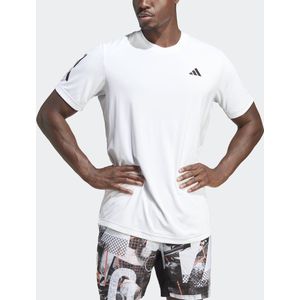 adidas Performance Club 3-Stripes Tennis T-shirt - Heren - Wit- XL