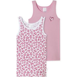 SCHIESSER - Hemd 0/0 - Onderhemden - Meisjes - 100% Bio-Baumwolle - Dubbelpack