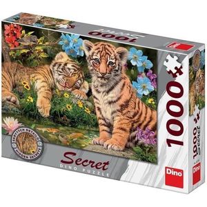 Dino Secret Puzzel Tijgerbabies 1000 stukjes