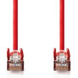 Nedis CAT5e-Kabel - SF/UTP - RJ45 Male - RJ45 Male - 1.50 m - Rond - PVC - Rood - Polybag