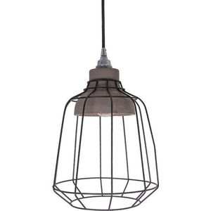 Van de Heg - Hanglamp Ake - Metaal/Beton/Zwart - E27 - IP20 - Dimbaar > lampen hang | hanglamp eetkamer | lamp