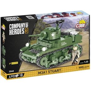 Cobi Company of Heroes 3 bouwset - 3048 - M3A1 Stuart Tank - 490 onderdelen