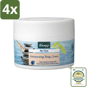 Kneipp - Body crème - Me‑Time - Patchouli & Sandelhout - 200 ml - Voordeelverpakking - 4 stuks - Droge huid - Normale huid