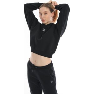 Sportswear Damestop Met Rits Over De Hele Lengte, Capuchon En Lange Mouwen 8lenz8is