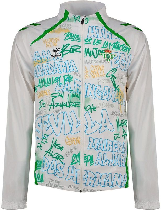 Hummel Real Betis 25/26 Presentatie Trainingsjack Wit 2XL Man