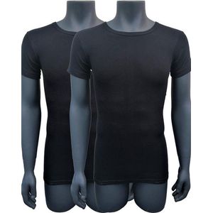 Naft extra lange t shirts 2pack zwart XL-XXL