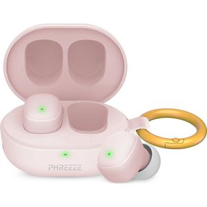 Phreeze Mini Buds - Bluetooth 5.4 - Roze Draadloze Oordopjes
