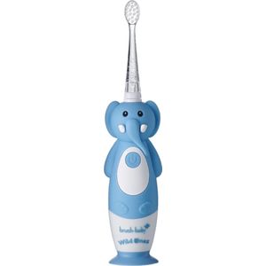 Brush-Baby | Electrische Oplaadbare Kindertandenborstel | WildOnes | Evie de Olifant | 0 - 10 jaar | 3 opzetborstels | 2 poetsstanden | Timer & Pulse | Disco licht | Zuignapvoet |