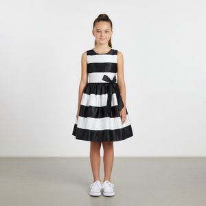 feestjurkje gestreept Zwart-Wit 134