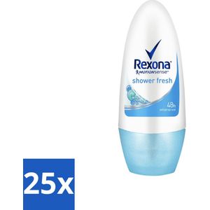 Rexona - Shower Fresh - Deo Roll-on - 50 ml - Bulkverpakking - 25 stuks