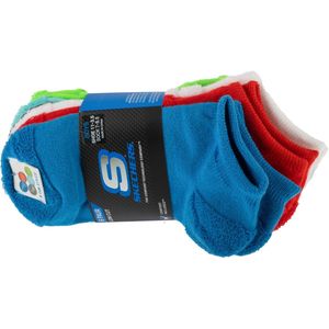 SKECHERS Jongens Dino Terry Sokken 6-Pack – Comfortabele Multicolor Sokken voor Jongens