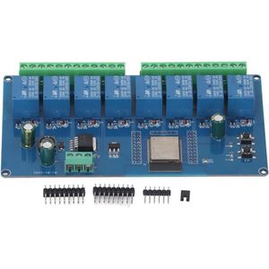 Relay Module with 8 Channels DC 5 to 30V WiFi Wireless Control BLE Load Control Development Plate for ESP32 WROOM 32E