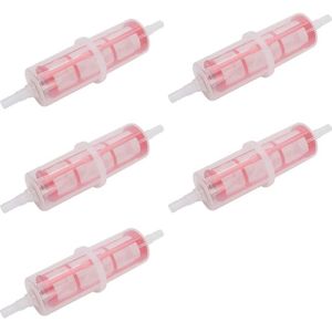 Diesel Filter, 5 Pieces, for Truck Forklift 8mm/0.3 Inch or 10Mm/0.4 Inch Hose, Diesel Fuel Filter Truck Forklift For Stable Performance