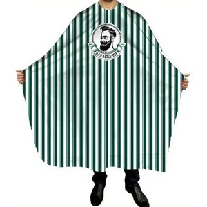 Bovista Baardschort - Beard Bib - Scheerschort - Baard Cape - Kappersmantel - Kapmantel - Zwart + Baardborstel + Spuitfles