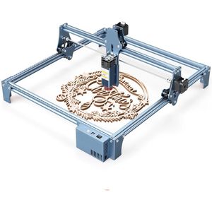 Lasergraveermachine - Graveermachine - Graveerder - Graveerapparaat - met Vaste Focus - 0.06mm Ultrafijne Gecomprimeerde Vlek - Diodelaser - 90W - Blauw