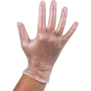 Wegwerp handschoenen Vinyl handschoenen transp Poedervrij maat L doos 500 stuks