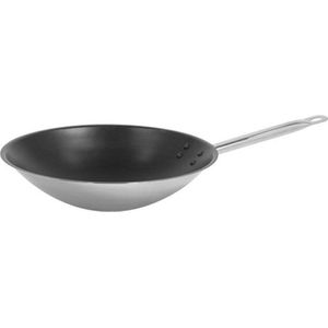 Wok Ø36cm - Pujadas - 6 Liter - RVS - 720785 - voor Horeca & Professioneel