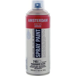 Spraypaint - 745 Transparant Zwart - Amsterdam - 400 ml