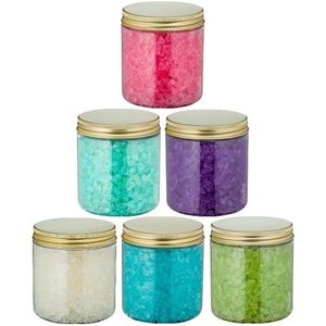 Badzout - 300 gram - set van 6 verschillende geuren - Gouden Deksel - Relaxing Moment, Opium, Eucalyptus, Hamam, Lavendel en Rozen