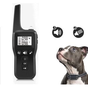 Anti Blafband - Inclusief Afstandsbediening - Halsband Voor Honden - Oplaadbaar - Trilling Geluid Licht - 600 Meter Bereik - IP67