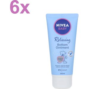 NIVEA - Bottom Ointment - Skin Sensitive - Baby Crème - 6x 100ml - Voordeelverpakking