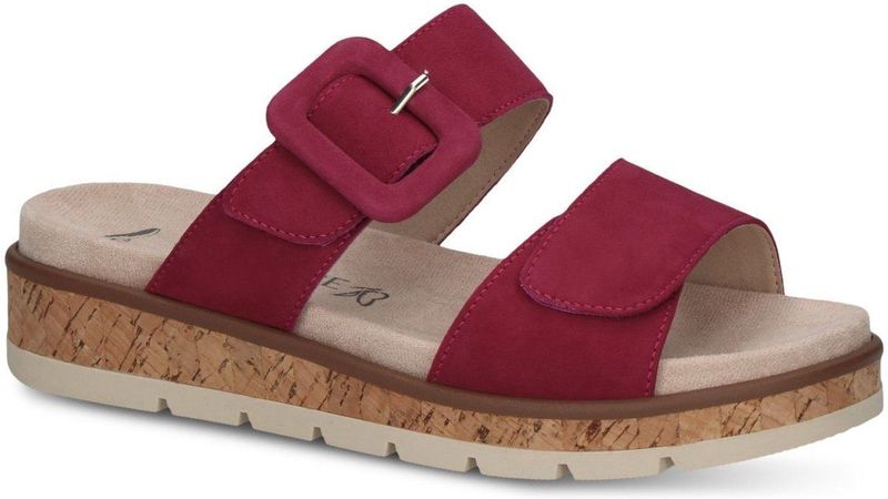 Caprice - Instapper - Zwart - Leer - Klittenbandsluiting