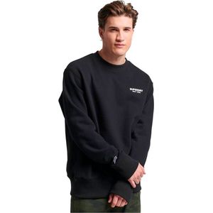 Superdry Luxury Sport Loose Fit Sweatshirt Zwart S Man