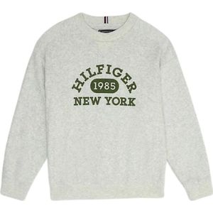 Tommy Hilfiger VARSITY BOUCLE SWEATSHIRT Jongens Trui - Grey - Maat 8