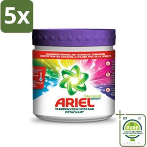 5 x Ariel Vlekverwijderaar Diamond Bright Gekleurde Was 500 gr - Grootverpakking - Vlekkenverwijderaar - Waspoeder - Gekleurde Was - Ariel Diamond Bright - Vlekken Verwijderen
