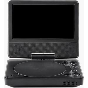 Draagbare Dvd-speler - Zwart - 7-inch HD-scherm - Ingebouwde Accu - 4 Uur Gebruik