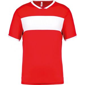SportSportshirt Kind 12/14 years (12/14 ans) Proact Ronde hals Korte mouw Sporty Red / White 100% Polyester
