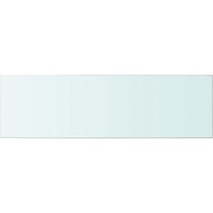 vidaXL Wandschap - 100x30 cm - Transparant Glas Glazen Wandplankje - Wandrek - Vitrinekast - Display - Modern Wonen