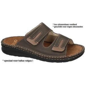 Fidelio Hallux -Heren -  bruin donker - pantoffels & slippers - maat 44